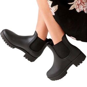 Jeffery Campbell Hydra Platform Waterproof Chelsea Boots Size 8